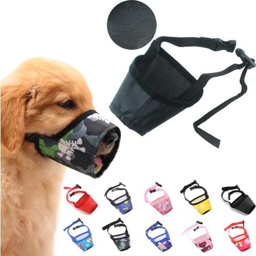 Adjustable Pet Dog Muzzle Breathable Anti Bark Biting Chew Dogs Muzzles Training Respirator for Small Medium Big Dogs Mouth Mask