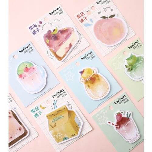 Happy food sticky note memo pad(1pack)