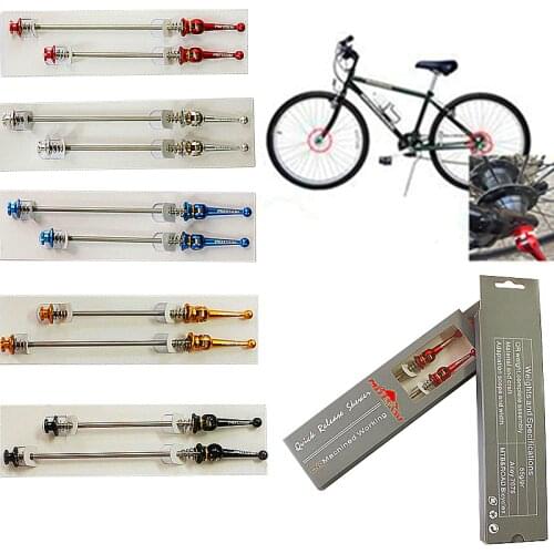 Bicycle Titanium Axle Quick Release Lightest CNC alloy Mountain bike QR Road bicycle skewers MTB Bike Parts Bicycle Accessories