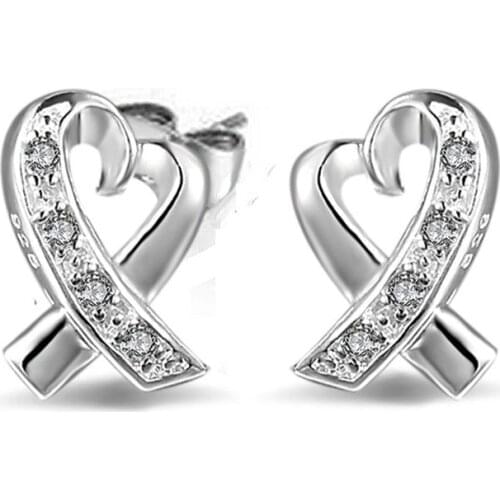 2019 new pendientes plata jewelry luxury Love zircon earrings for women brincos para as mulheres boucle cute nausnice