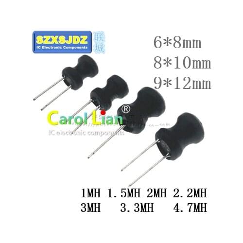 0608 plug-in inductor I-shaped inductor 6X8 1MH 1.5MH 2MH 2.2MH 3MH 3.3MH4.7MH