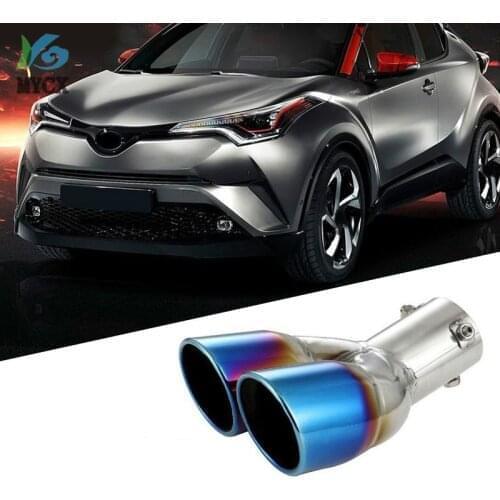 2016 2017 2018 For Toyota C-HR C HR CHR Exterior Accessories Exhaust End Tip Pipe Muffler Stainless Steel 1 Piece