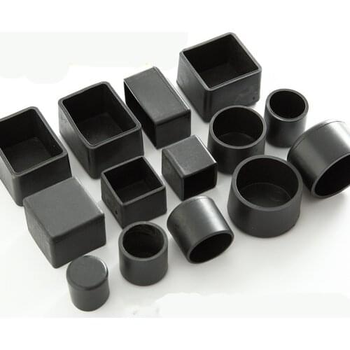 4pcs square chair leg caps Non-slip Table Foot dust Cover Socks Floor Protector pads pipe plugs furniture leveling feet