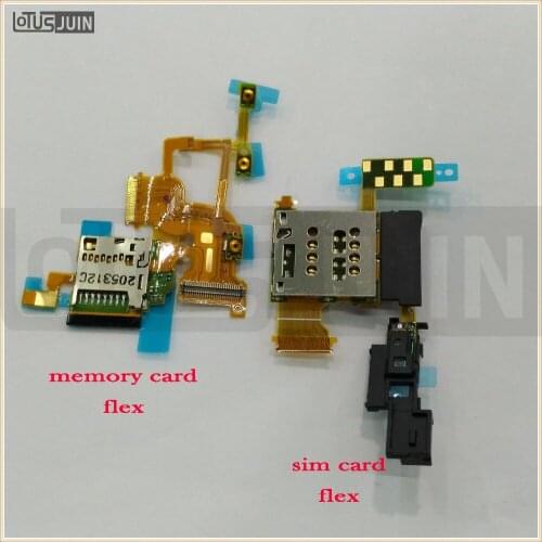 5pcs SIM Card and memory SD card Reader slot Tray Holder Flex Cable Cover Repair Parts For Sony Xperia ion LT28i LT28 FC_Sony