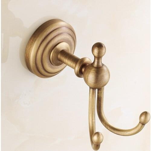 Antique Brass Clothes Hooks Wall Mounted Towel Hooks clothes hook Bathroom Accessories Robe Hooks ZD924