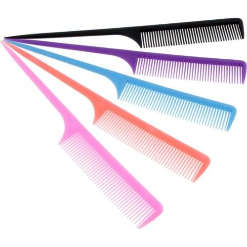 9" Fine-tooth Pin Antistatic Hairdressing HairStyle Tail Comb 5/Set