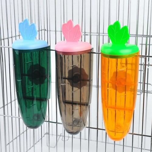 Rabbits Hamster Automatic Drinker Carrot Design Hanging Drinking Fountain For Pet Small Animal Small Pets Water Feeder Bottle