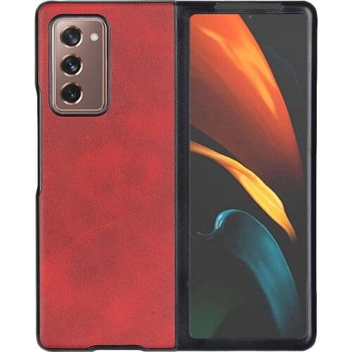 For samsung galaxy z fold 2 Case luxury PU leather protective Back Cover Case For Samsung Z Fold 2 fold2 5G phone shell