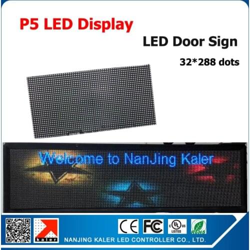 Kaler High Definition P5 Indoor LED Module SMD 3in1 64*32dots Full Color LED Display Screen 293*37cm 115''*15'' LED Sign Board