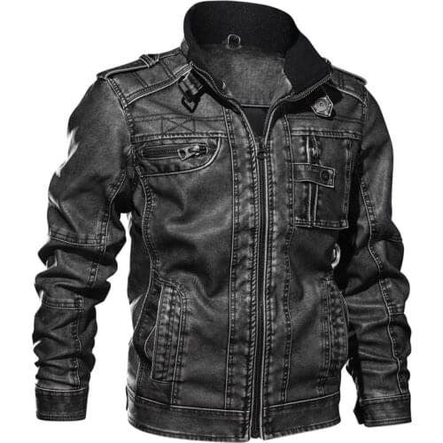 PU Pilot Leather Jackets Men Autumn Casual Slim Fit Motorcycle Biker Faux Baseball Jacket Bomber Flight Coats Plus Size 7XL 8XL