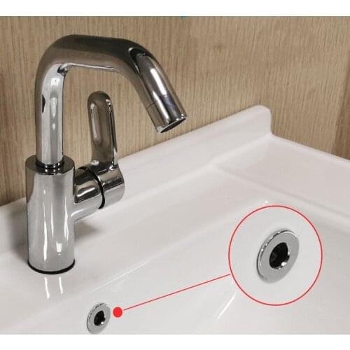Metal Sink Hole Overflow Ring Wash basin Decorative Insert cover copper Round Ceramic Pots Drainage device Hardware