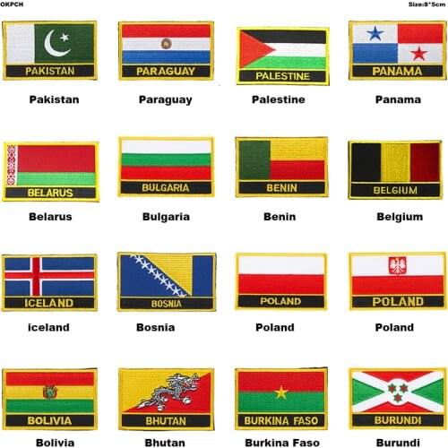 UK United Jack Flag Patch Jacket Denim Clothing Patches Embroidery Iron on Country Flag Badge Backpack Flag Badges