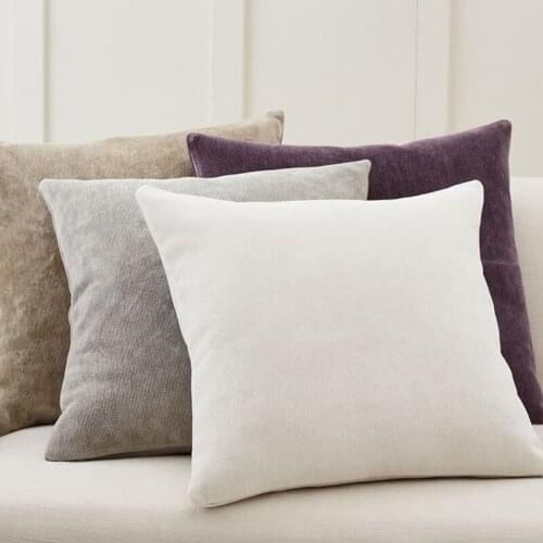 45X45CM Chenille Throw Pillow Covers Soft Cozy Chenille Pillow Cases Decorative Cushion Covers for Home Bedroom Living Room Ho