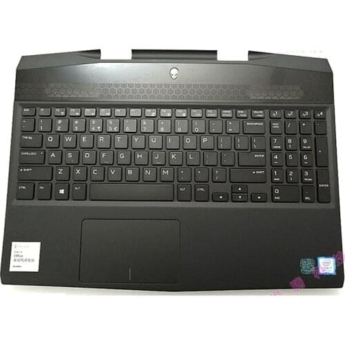 New Laptop Palmrest Upper Cover Topcase Top Cvoer Keyboard Housing For Dell Alienware M15