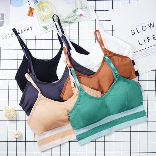 New Bras Women Bralette Top Simplicity Seamless Bra Female Crop Tops Tube Tops Lingerie Bra Wire Free Soft Intimate Underwear