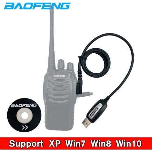 The connection Baofeng Portable USB Programming Cable Drive Software CD Support For Walkie Talkie UV-5R BF-888S UV 82 BF-999S