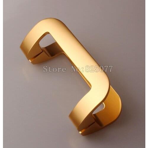 Simple champagne/alumina color space aluminum glass door handle office bathroom door handle otal length 250mm JF1248