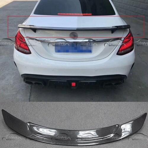 Carbon Fiber Rear Trunk Lip Boot Spoiler Splitter for Mercedes Benz W117 CLA