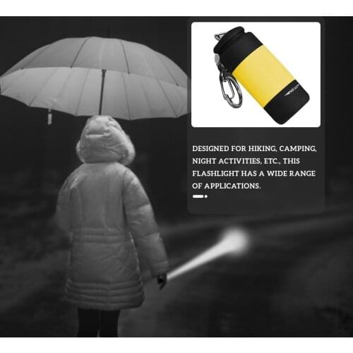 LED Mini Flashlight Portable Torch Outdoors Waterproof Built-in Battery USB Rechargeable Hiking Camping Flashlights Key Chain