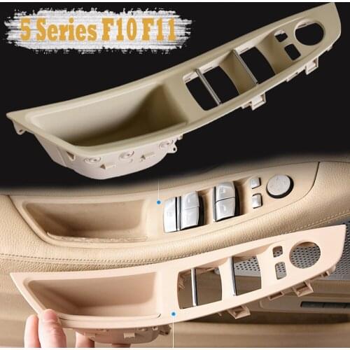 For BMW F10 F11 550i 550ix 2011-2013 Door Inner Handle Interior Door Panel DriverS Seat Button Switch Frame Storage Box LHD