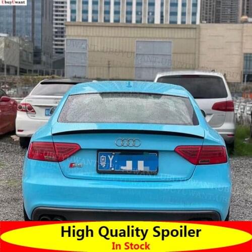 Car Rear Trunk Spoiler Wing Boot Lip Carbon Fiber For Audi A5 S5 RS5 2-Doors/4-Doors Coupe Car Styling Rear Spoiler 2008-2016