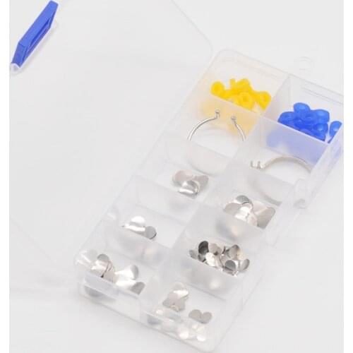 1Set Dental Clinic Sectional Contoured Matrices Matrix Ring Delta Silicon Wedges