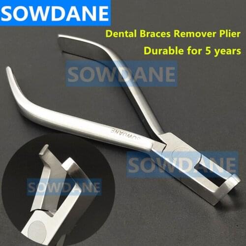 1 pc Dental Orthodontic Posterior Bracket Remover Brace Removing Plier Forcep Stainless Steel Dentist Instrument Tool Curved Tip