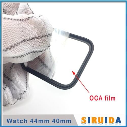 5pcs TOP LCD Front Touch Screen Glass Lens With OCA Adhesive For Apple i watch Series S4 40mm 44mm Laminating Repairing Parts