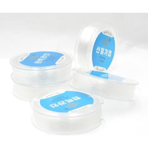100M/roll Transparent Stretchy Elastic Korea 0.5-1.0mm Crystal Line Cord Beading Rope String Thread Beads DIY for Jewelry Making