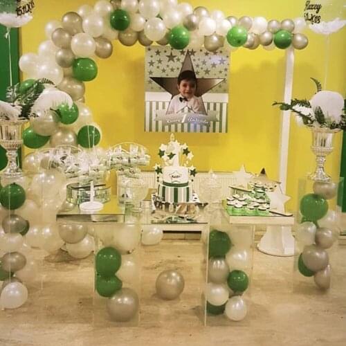 119 pieces bean green balloon wreath arch set color balloon set wedding birthday party decorations baby shower helium ball