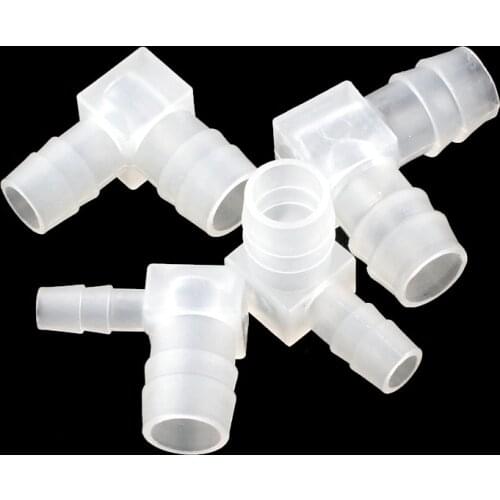 15Pcs 8mm-20mm Plastic Pagoda Elbow 90 Degree Hose Equal Reducing Elbow Connector L-Type Joint Kitchen Liquid pipe Connectors