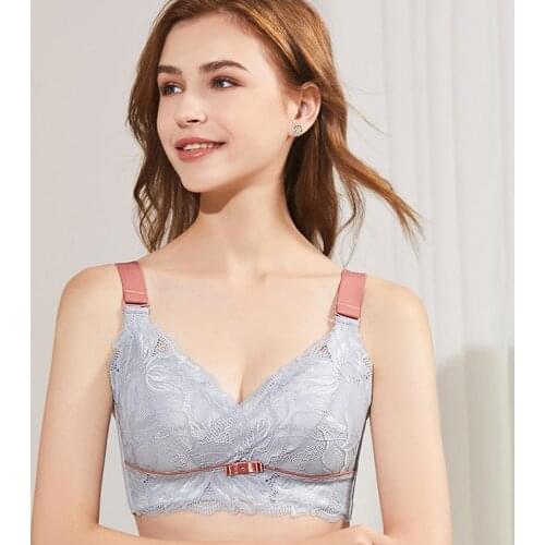 Womens Wire Free Non-Foam Lace Bra Latex ingredients bra 34 36 38 40 42 B C D E