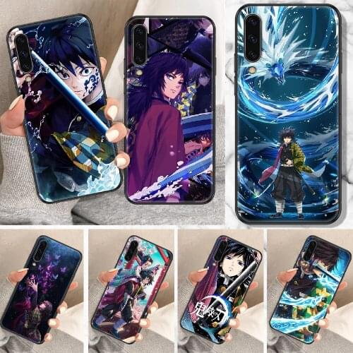 Demon Slayer Tomioka Giyuu Phone Case For Samsung Galaxy A 10 12 20E 21S 30 32 40 50 51 52 70 71 72 5 6 7 2016 2018 black tpu