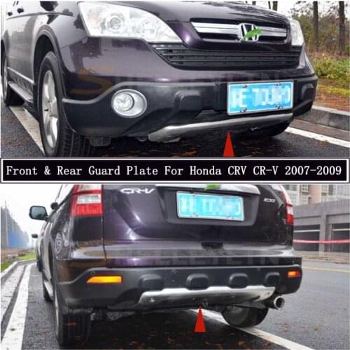 For Honda CRV CR-V 2007-2009 Front & Rear Bumper Diffuser Guard Plate Protector Anti-impact High Quality Aluminum Alloy