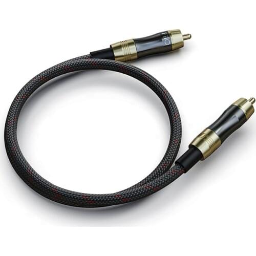 FiiO LR-RCA1 50cm RCA Digital audio coaxial cable High purity oxygen-free copper core use for FIIO K5Pro FIIO BTA30