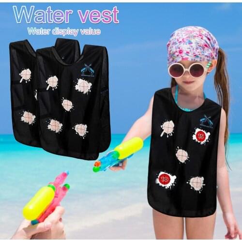 2pc Beach Water Sports Activated Vest Summer Outdoor Backyard Water Gun Game Vest Props Water Active Vest Life Vest Dropshipping