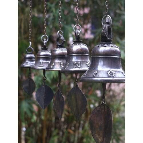 Small bell bell copper bell pendant handmade copper wind bell ornament door welcome the town house recruit money and ward off