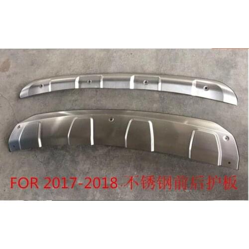 For New MAZDA CX-5 CX5 2017 2018 Auto parts modeling Stainless Steel Front + Rear Bumper Diffuser Protector Guard Skid Plate
