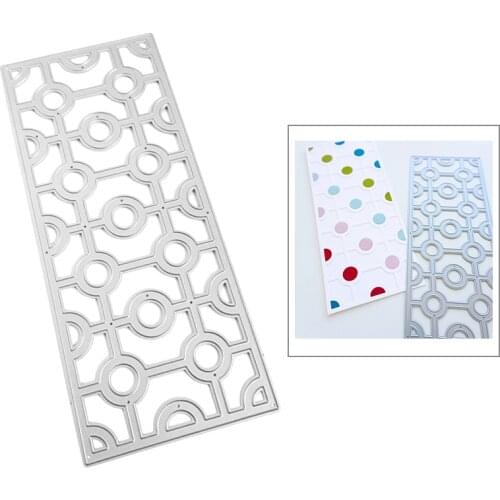 2020 New Rectangle Frame Metal Cutting Dies For Mould Cut Making Round Pattern Background Card Album Scrapbooking DIY No Stamps