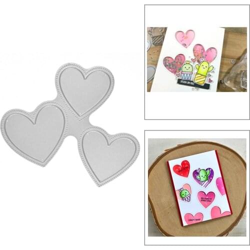 2021 New Heart Frame Metal Cutting Dies For DIY Craft Making Greeting Card Background and Paper Scrapbooking No Clear Stamps Set