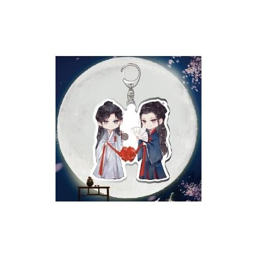 New WORD OF HONOR Shan He Ling Keyrings Wen Kexing Zhou Zishu Acrylic Figure Keychain Jewelry Gifts