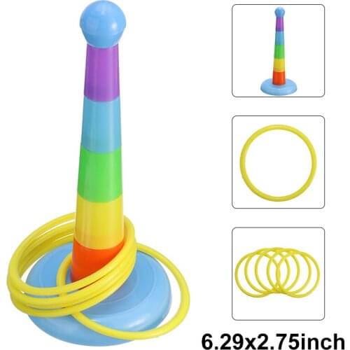 Birds Plastic Rings Intelligence Training Chew Puzzle Toy Block Pet Educational Bird Ferrule Toys 7x16cm