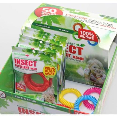 Mosquito Repellent Bracelet Stretchable Elastic Coil Spiral hand Wrist Band telephone Ring Chain Anti-mosquito bracelet SN1935