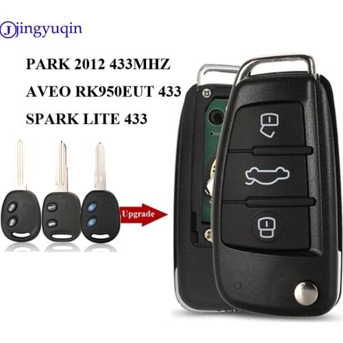 Jingyuqin 2Button Remote Car Key Control For Chevrolet Epica Spark lite 433MHZ RK950EUT Replacement
