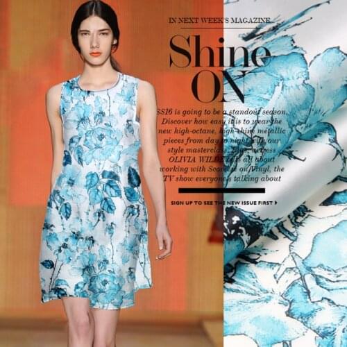 135 cm printed silk organza fabric meter 14 mm crisp silk fabric for dress micro-perspective dress fabric wholesale silk cloth