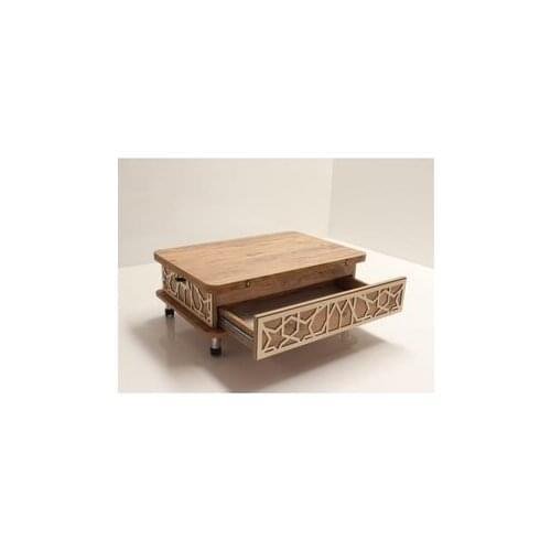 Modern lux Smart Openable Coffee table 3 Stage Drawers With Wheels for coffe table