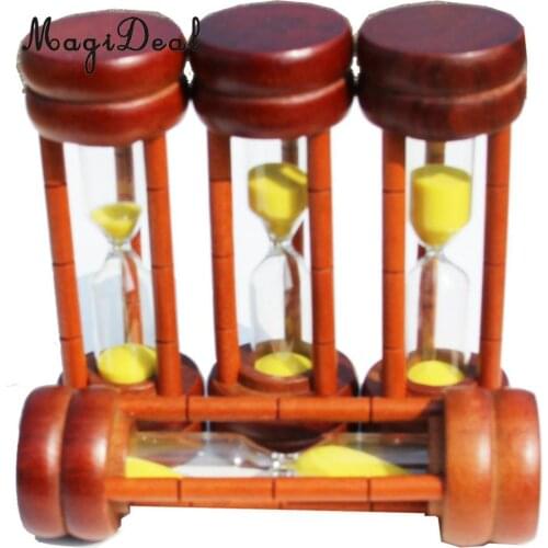 MagiDeal 1min 2min 3min 5min Glass Sand Hour Glass Egg Kitchen Timer Kids Brushing Teeth Toys