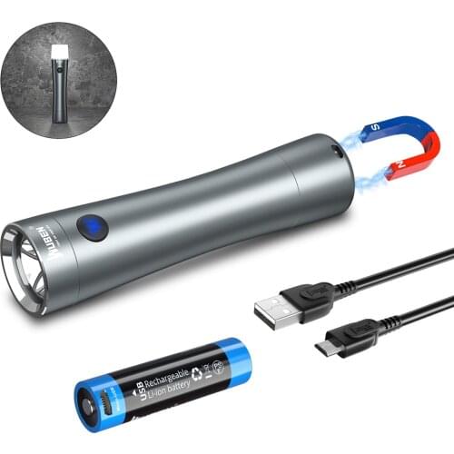 WUBEN C5 Mini LED Flashlight Pocket EDC Torch 700 Lumens Lantern Waterproof 14500 Rechargeable Battery Magnetic Tail Light