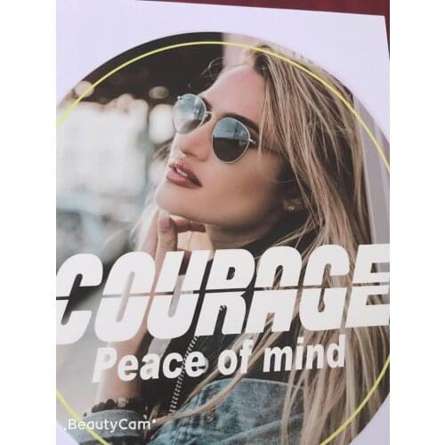 Full color printing A4 size heat transfer sticky T shirt sports dress fitness clothing bags iron on heat transfer clothing labe