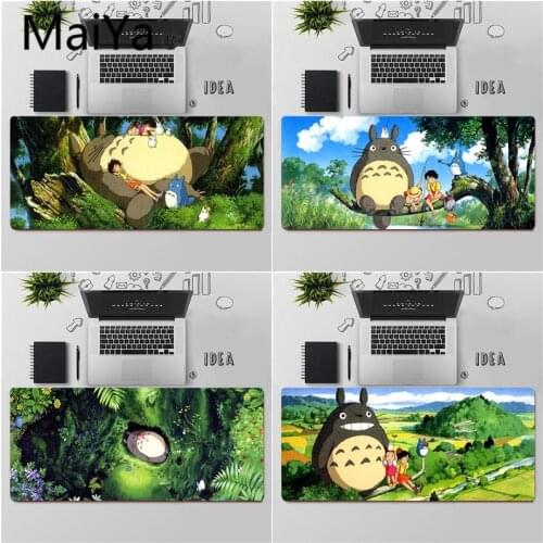 Maiya Top Quality My Neighbor Totoro Unique Desktop Pad Game Mousepad Free Shipping Large Mouse Pad Keyboards Mat